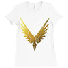 the fly bird   maverick jake paul   gold Ladies Fitted T-Shirt