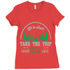 life is short take the trip buy the shoe Ladies Fitted T-Shirt