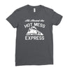 all aboard hot mess express train Ladies Fitted T-Shirt