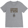 coffee books &amp; rain V-Neck Tee