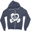 heart walking Zipper Hoodie