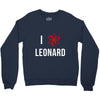 i heart leonard Crewneck Sweatshirt