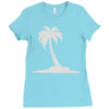 palm tree Ladies Fitted T-Shirt