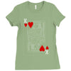 king of hearts playing card Ladies Fitted T-Shirt