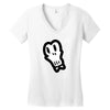 bad skull Women's V-Neck T-Shirt
