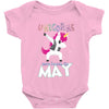 UNICORN ARE BORN IN MAY Baby Bodysuit