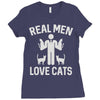real men love cats (2) Ladies Fitted T-Shirt