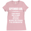 Super September Girl Ladies Fitted T-Shirt