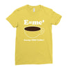 M=Mc2 Energy=Milk X Coffee Ladies Fitted T-Shirt