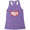 behind beard is a handsome man Racerback Tank