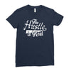 the hustle is real Ladies Fitted T-Shirt