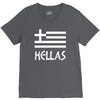 greece hellas greek flag V-Neck Tee