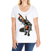deathstroke marron Ladies Curvy T-Shirt