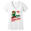 all the bacon and eggs Women's V-Neck T-Shirt