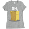 oh hay oh hey girl boy funny pun Ladies Fitted T-Shirt