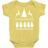 christmas scene reindeer funny Baby Onesie