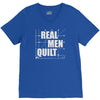 real men quilt V-Neck Tee