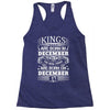 Real Kings Are Born On December 17 Racerback Tank