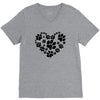 cat love paw V-Neck Tee