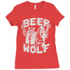 wolf beer Ladies Fitted T-Shirt