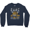Born July Multitasking Problem Solving Tees Crewneck Sweatshirt