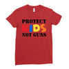 protect kids not guns Ladies Fitted T-Shirt