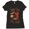 what does the fox say Ladies Fitted T-Shirt