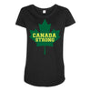 canada strong Maternity Scoop Neck T-shirt