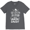 You Cant Scare Me I am Biker Daddy V-Neck Tee