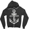 anchored faith (2) Zipper Hoodie