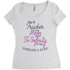 I Love My Trucker To The Moon And Back To Infinity And Beyond Forever Women's Triblend Scoop T-shirt