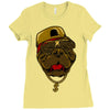 dog hip hop style Ladies Fitted T-Shirt