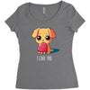 puppy love Women's Triblend Scoop T-shirt