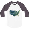 periodic table of the states 3/4 Sleeve Shirt