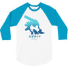 mega water 3/4 Sleeve Shirt