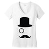 moustache gentleman Women's V-Neck T-Shirt