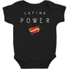 latina power with cute heart Baby Bodysuit