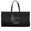 rabbit duck white Weekender Totes