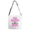 The Best Grammy Was Born In March Adjustable Strap Totes