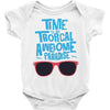 time to go tropical awesome paradise Baby Bodysuit