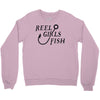 reel girls fish Crewneck Sweatshirt
