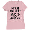 my cat was right Ladies Fitted T-Shirt