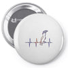 my heart beats for parrots Pin-back button