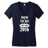 Mom To Be January 2016 Women's V-Neck T-Shirt