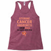 wear peach for uterine cancer Racerback Tank