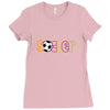 soccer neon rhinestud Ladies Fitted T-Shirt