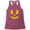 funny halloween jack o lantern kids Racerback Tank