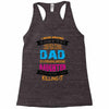 Super Cool Dad Of A Freaking Awesome Daughter Racerback Tank