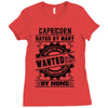 Capricorn Hated By Many Wanted By Plenty Ladies Fitted T-Shirt