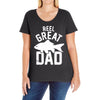 reel great dad Ladies Curvy T-Shirt